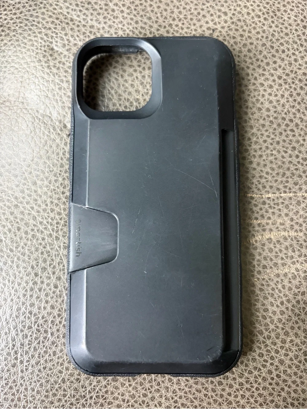 Smartish Black Phone Case with built in 3-4 card Wallet iPhone 15